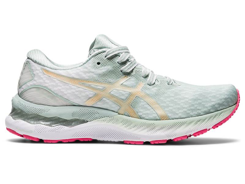 Sapatilhas Running Asics GEL-NIMBUS 23 NEW STRONG Mulher Verdes, 3859A966.789